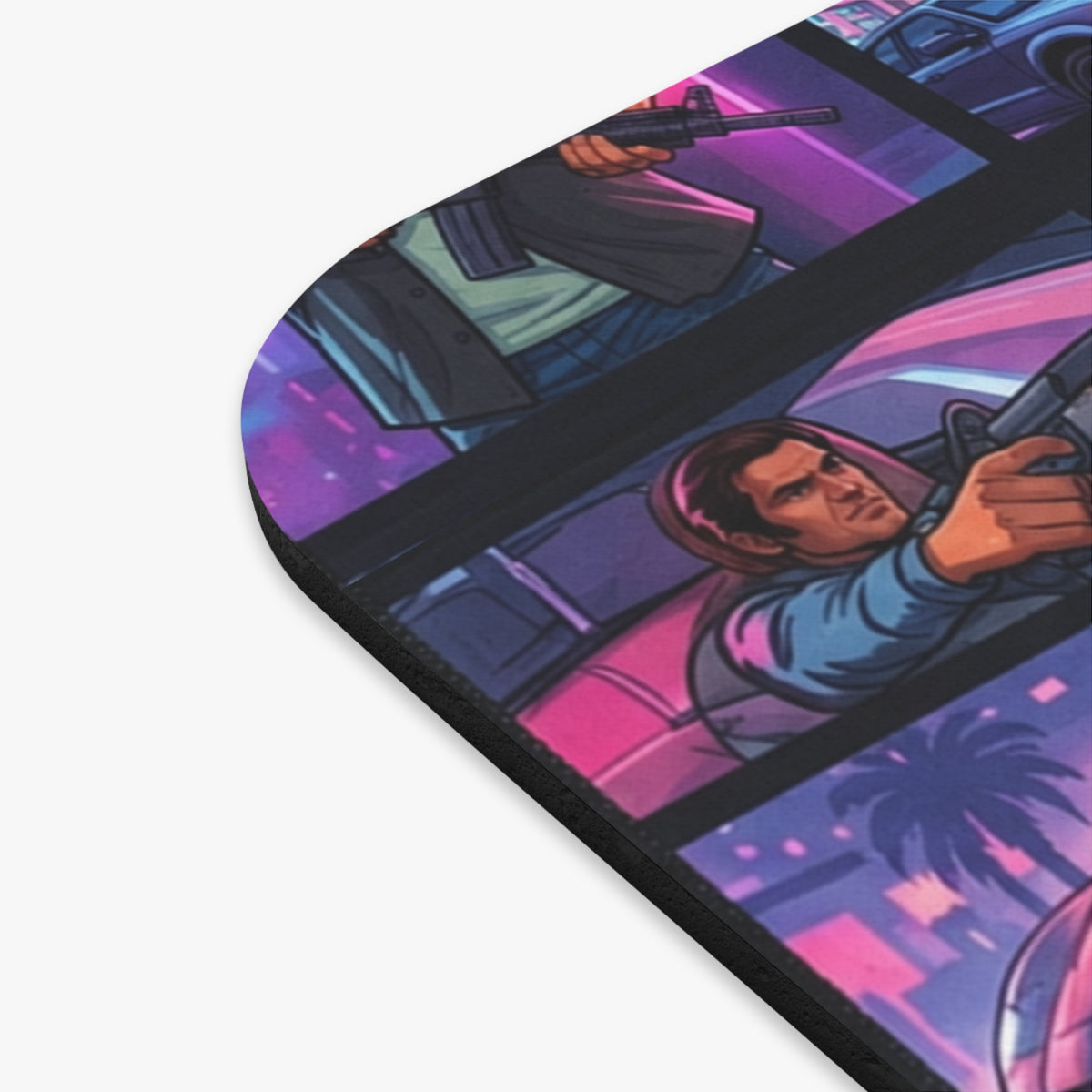Retro Neon VC Desk Mat — Vice City Edition