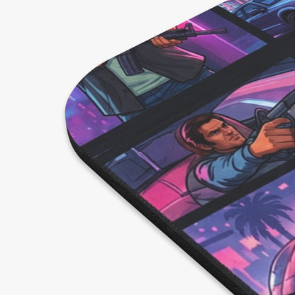 Retro Neon VC Desk Mat — Vice City Edition